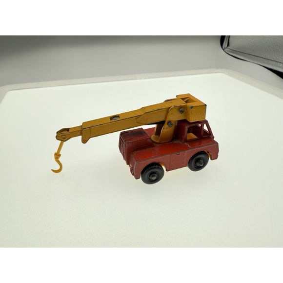 Vintage Matchbox Lesney Superfast - #42 Iron Fairy Crane 1969 - Red & Working - Picture 3 of 7